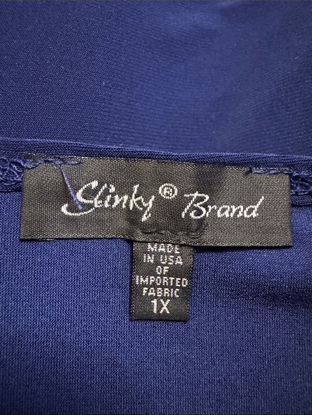 Slinky Brand Scoop Neck navy Tunic Top - Picture 5 of 6